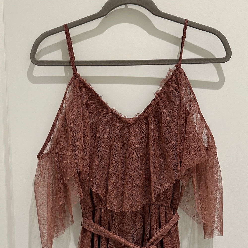 Joyfolie Desert Rose Ruffle Maxi Dress - Picture 3 of 9